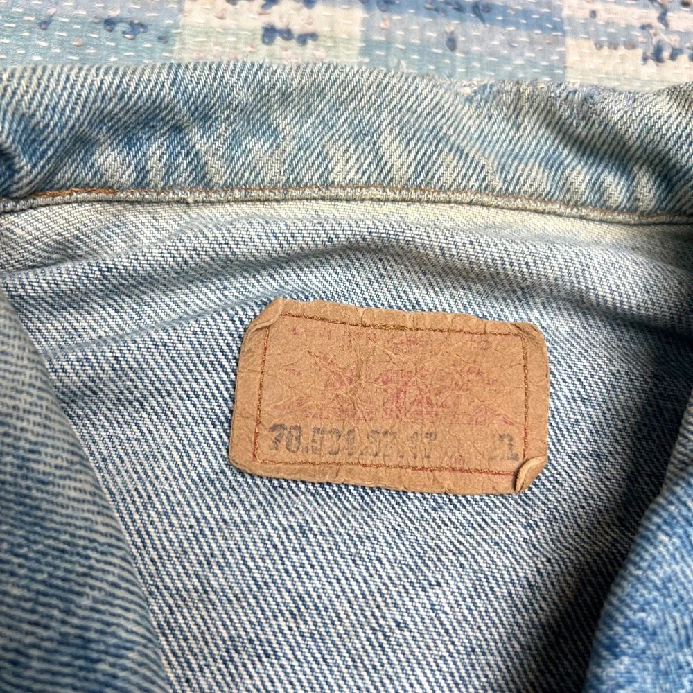 Vintage Levi's 70505 Type III Trucker Denim Jacket USA Made Size XL